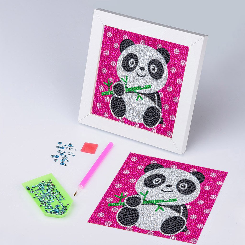 Série pour enfants-| Panda | Kits de peinture diamant strass cristal 