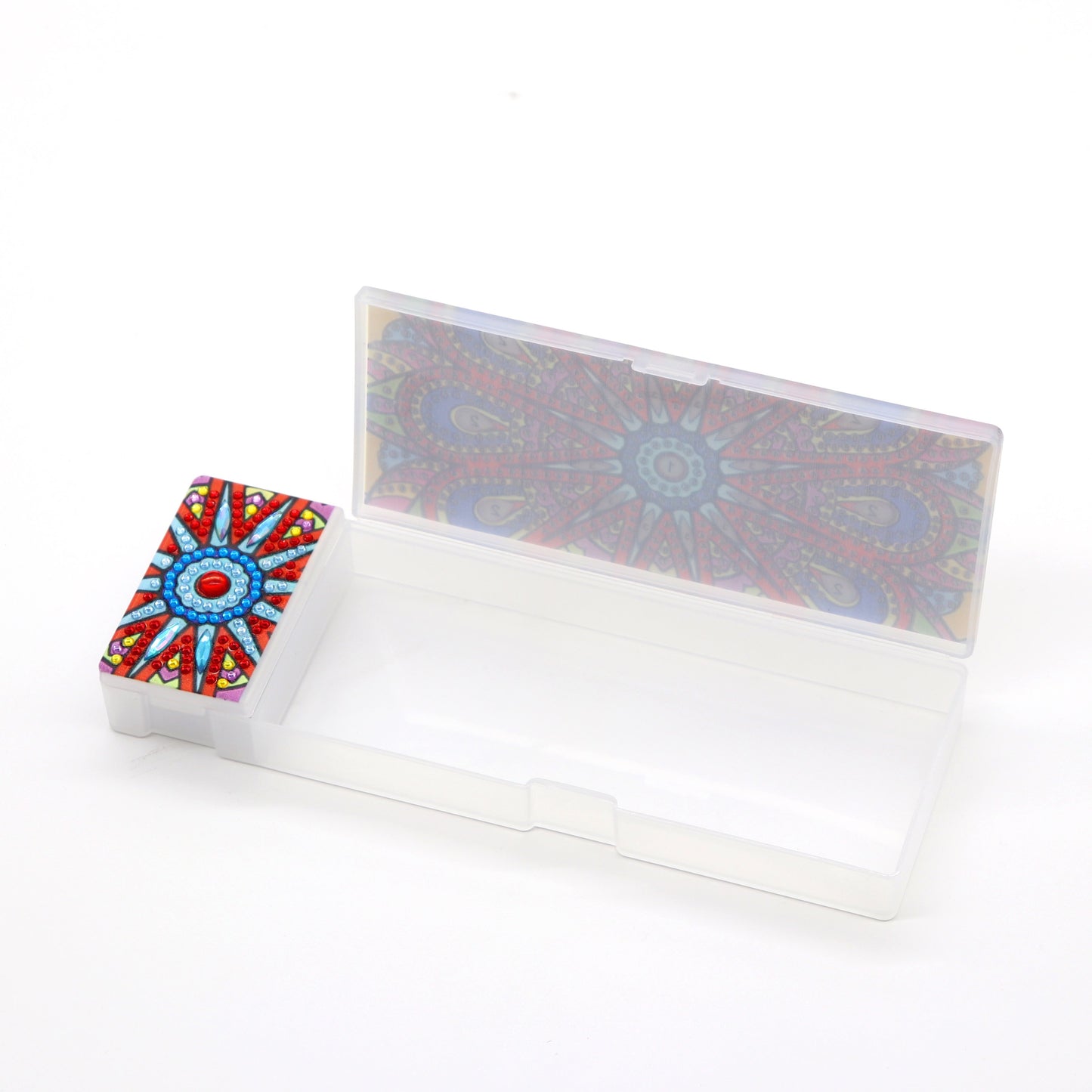 DIY Mandala Shaped Diamond Painting Pencil Box Gift