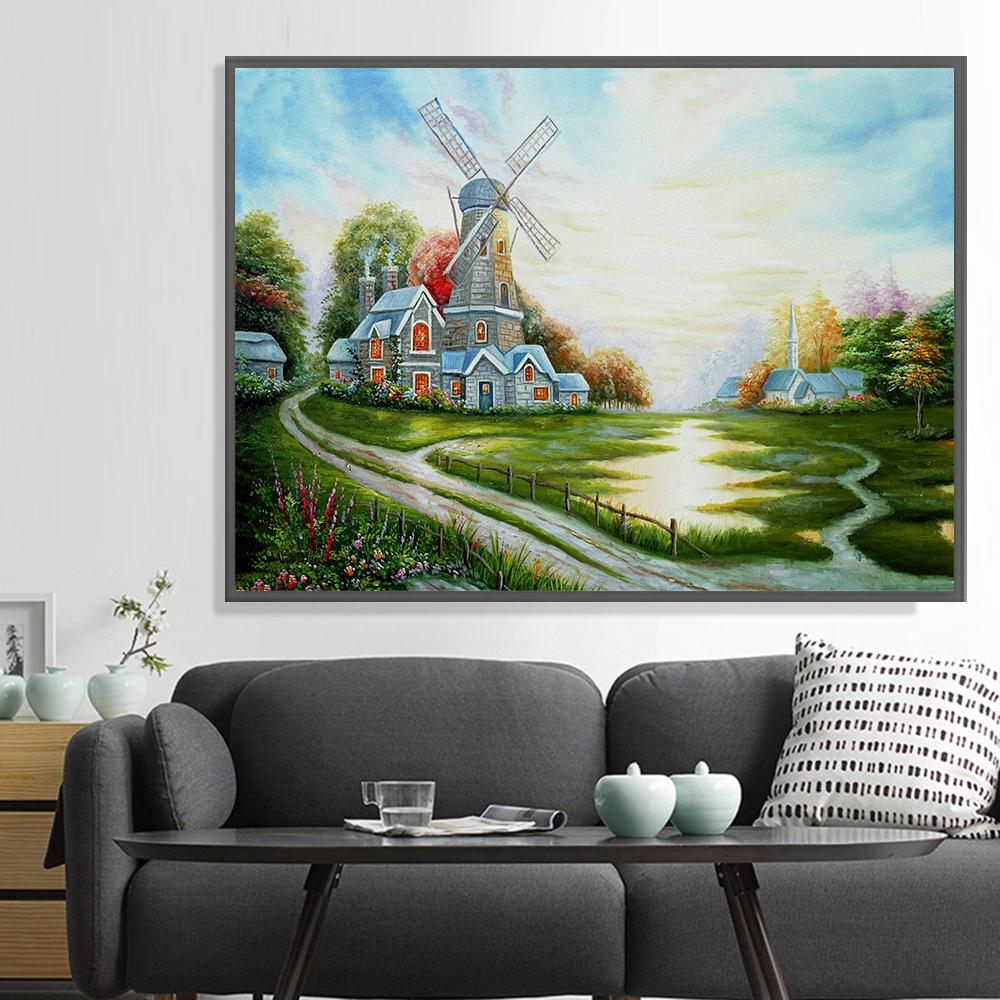 Windmill  | Full Square Diamond Painting Kits