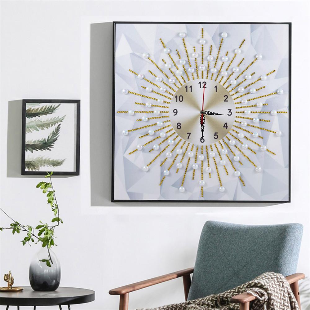 flower clock | Crystal Rhinestone  | Full Round Diamond Painting Kits