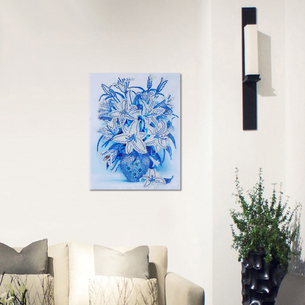 Flower | Crystal Rhinestone  | Full Round Diamond Painting Kits