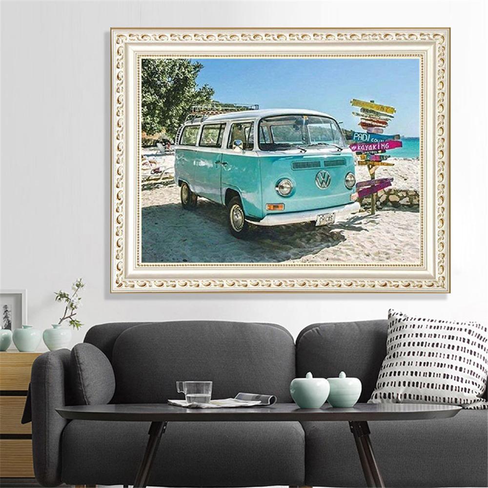 Retro Volkswagen T1 Bus  | Full Square Diamond Painting Kits