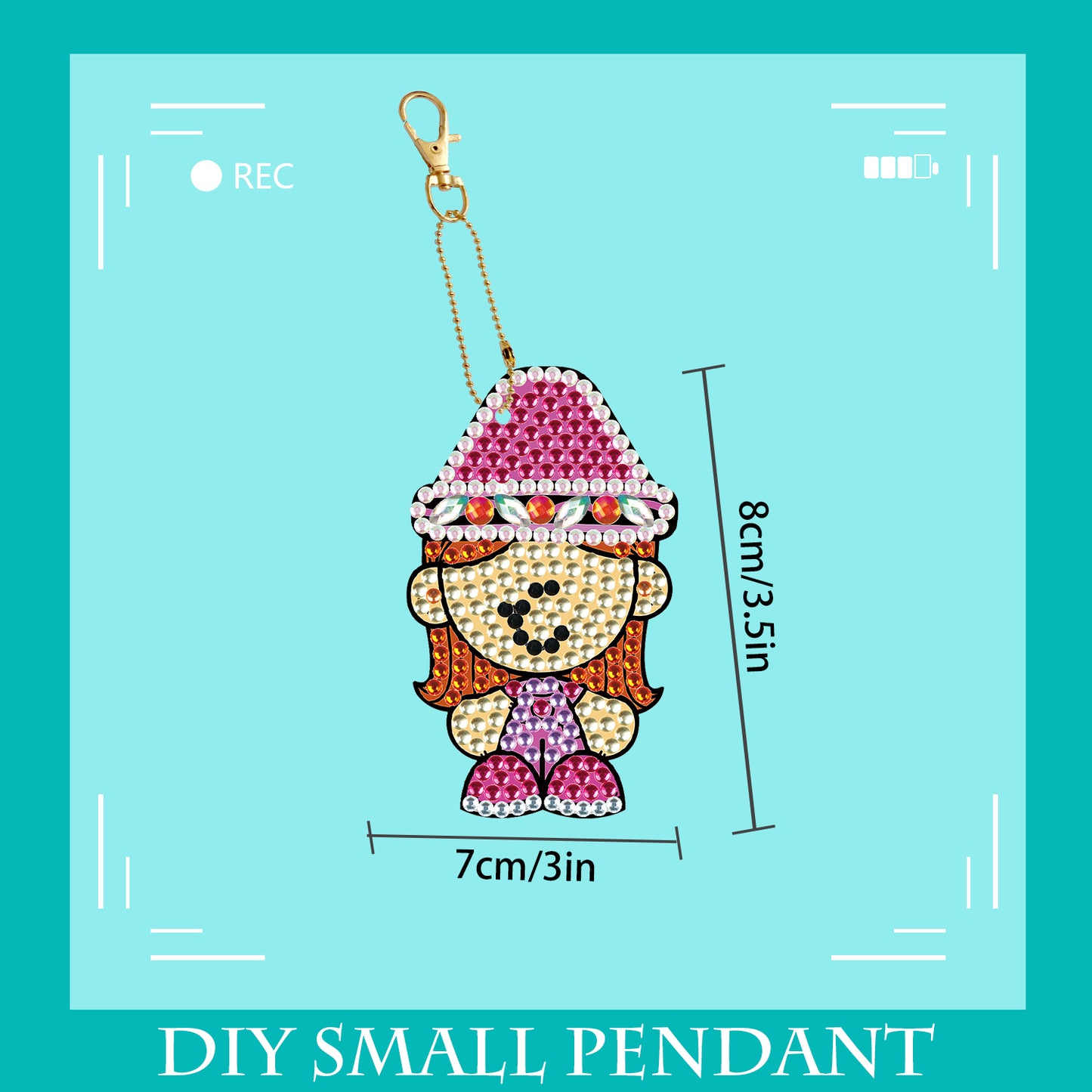 DIY keychain | Children | Double-sided | Five Piece Set