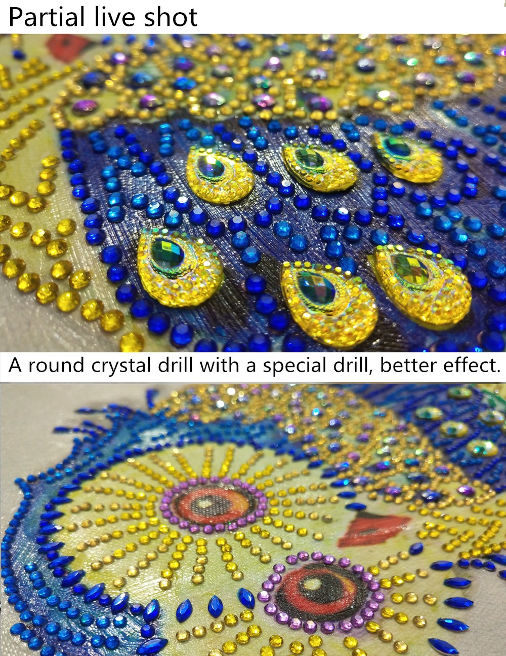 Chouette | Kits de peinture au diamant de forme spéciale
