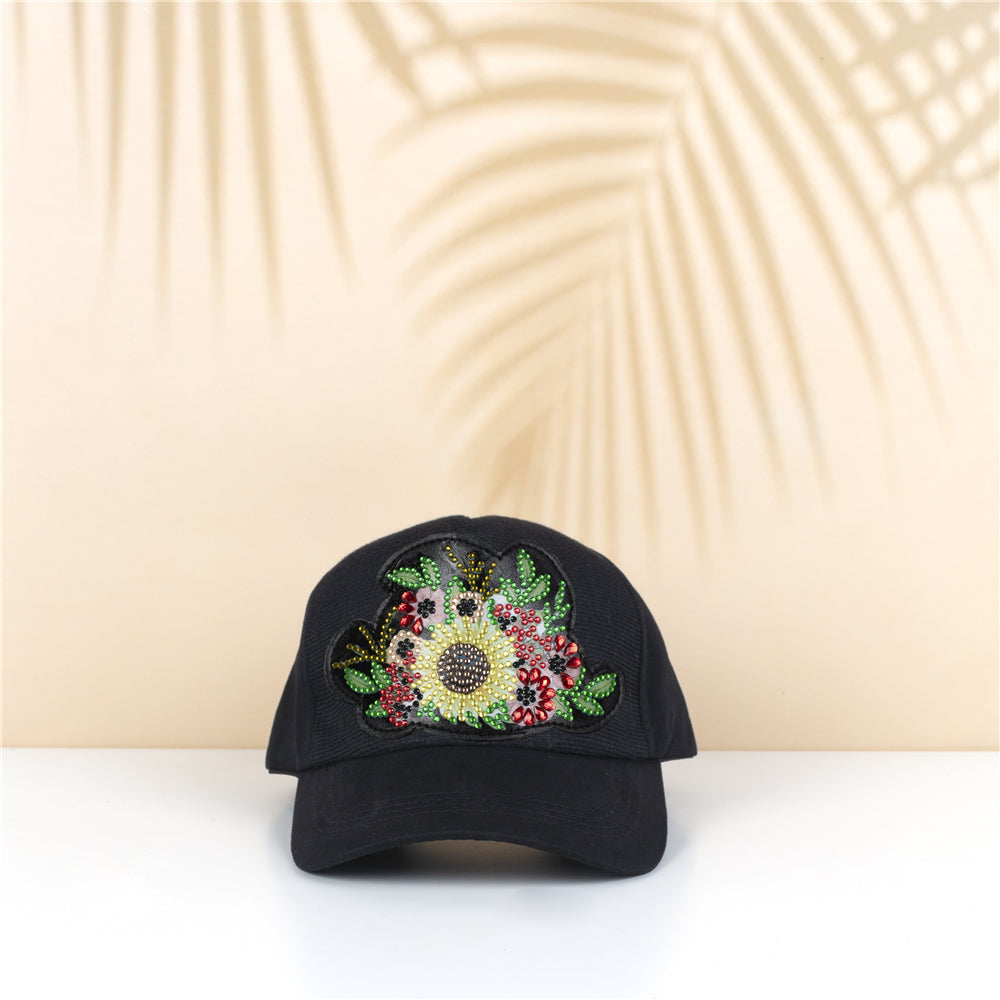 DIY Diamond Painting Baseball Cap | Flower