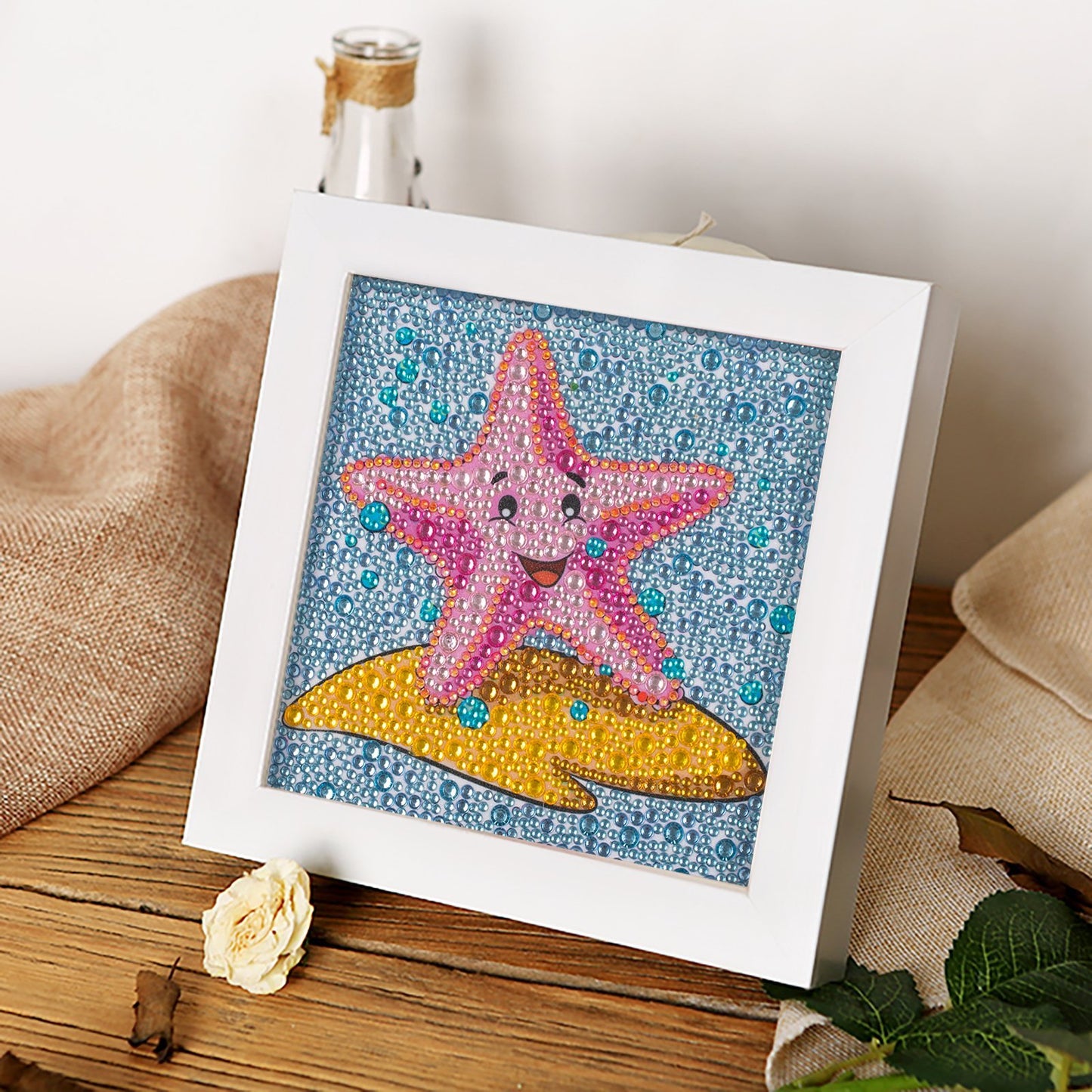 Children's Series-| starfish | Crystal Rhinestone Full Diamond Painted-(Frameless)