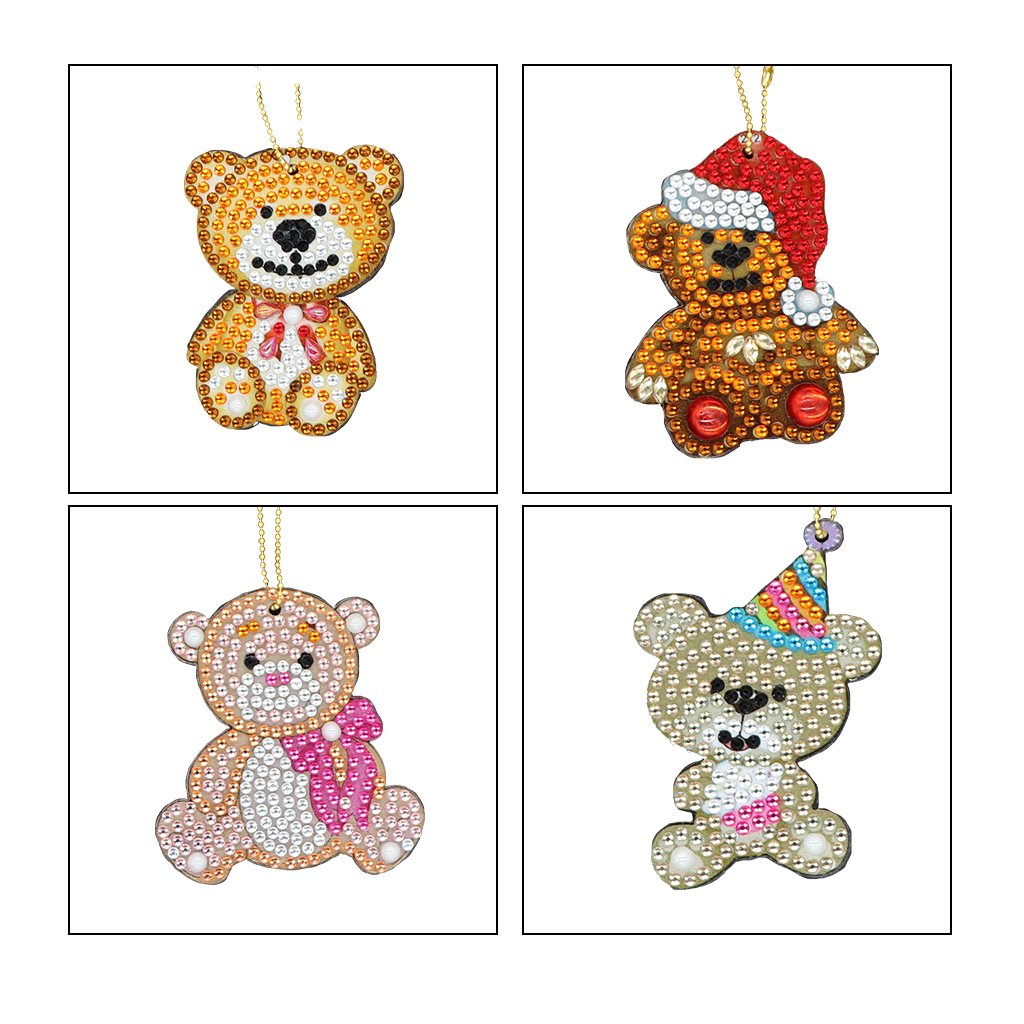 DIY Diamond Painting | Little bear | Keychain Kit