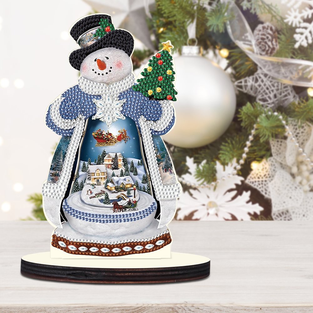 Diamond Painting Ornament | Christmas Snowman