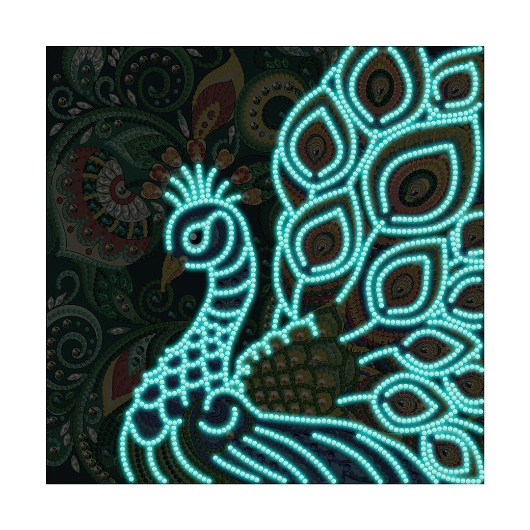 peacock | Luminous Diamond Painting Kits