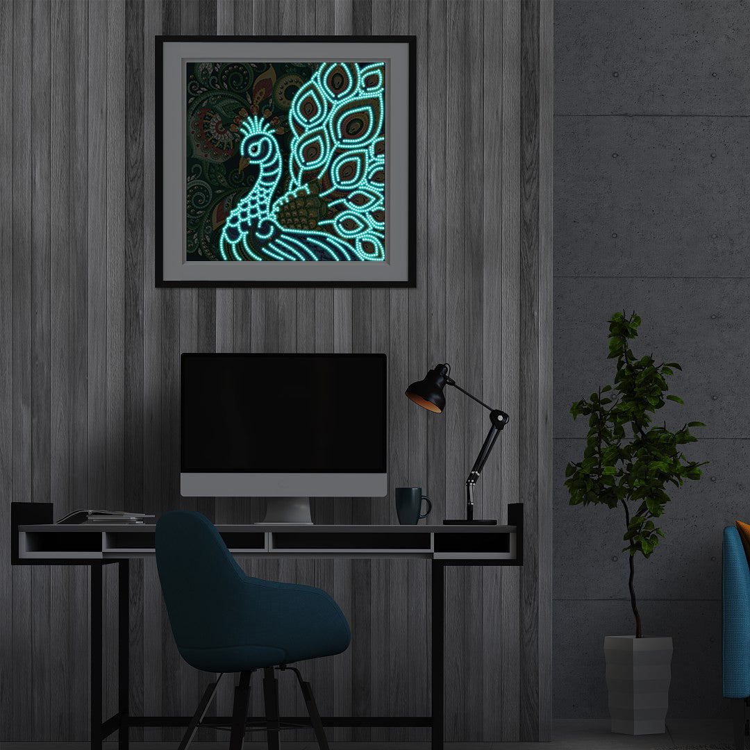 peacock | Luminous Diamond Painting Kits