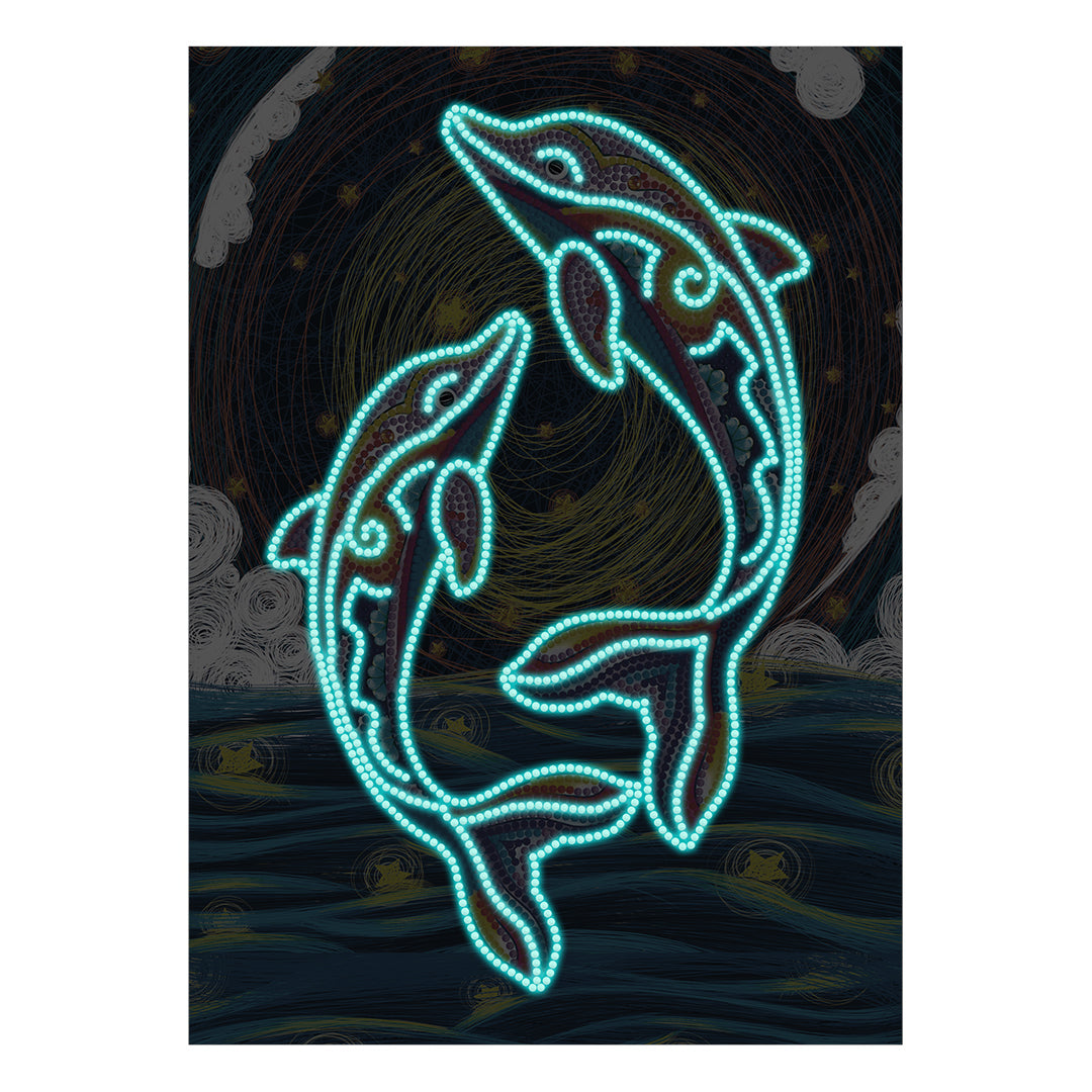 Dolphin | Luminous Diamond Painting Kits