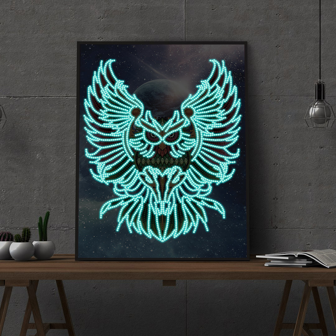 Owl | Luminous Diamond Painting Kits