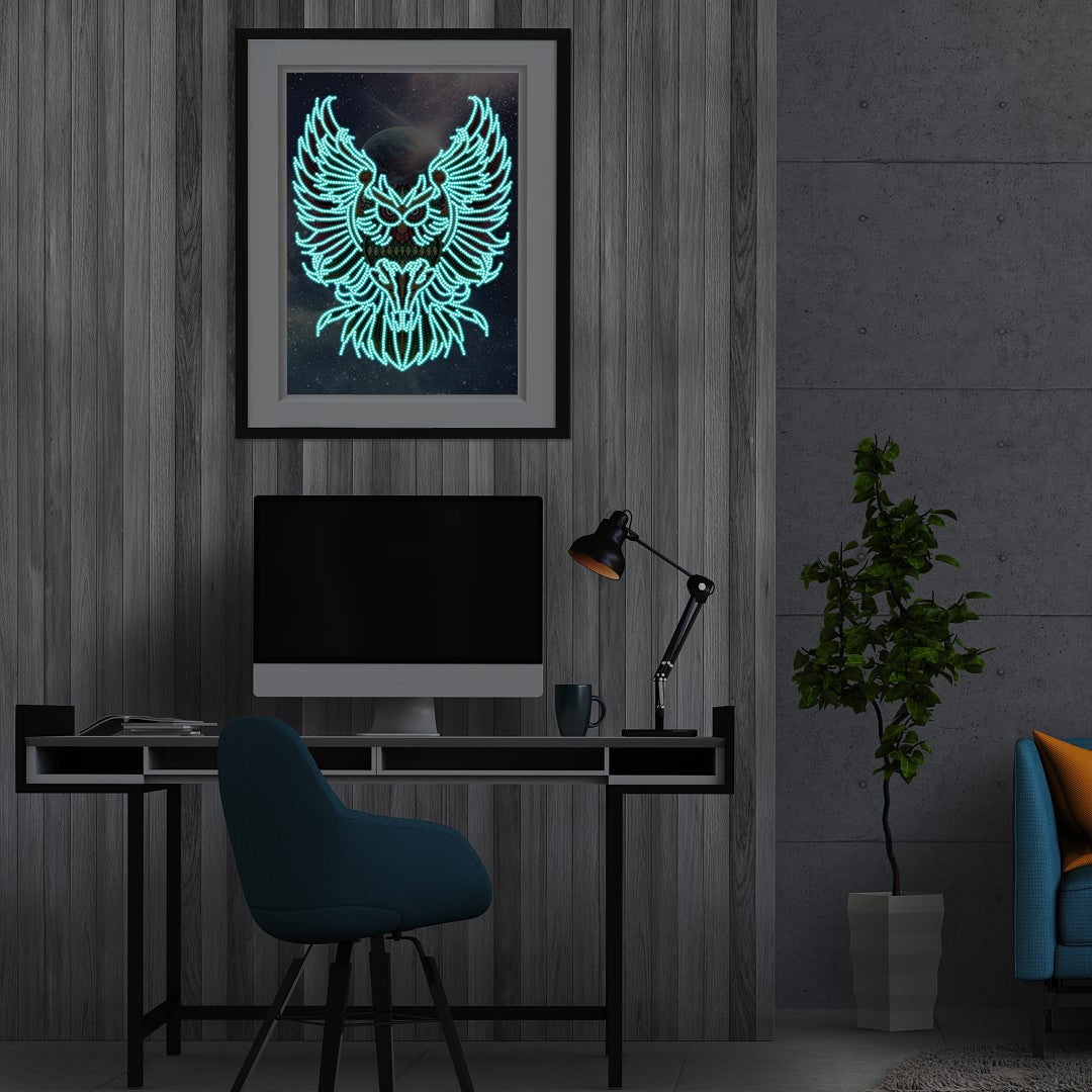 Owl | Luminous Diamond Painting Kits