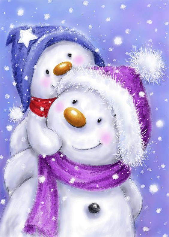 Snowman | Full Round/Square Diamond Painting Kits | 50x70cm | 60x80cm