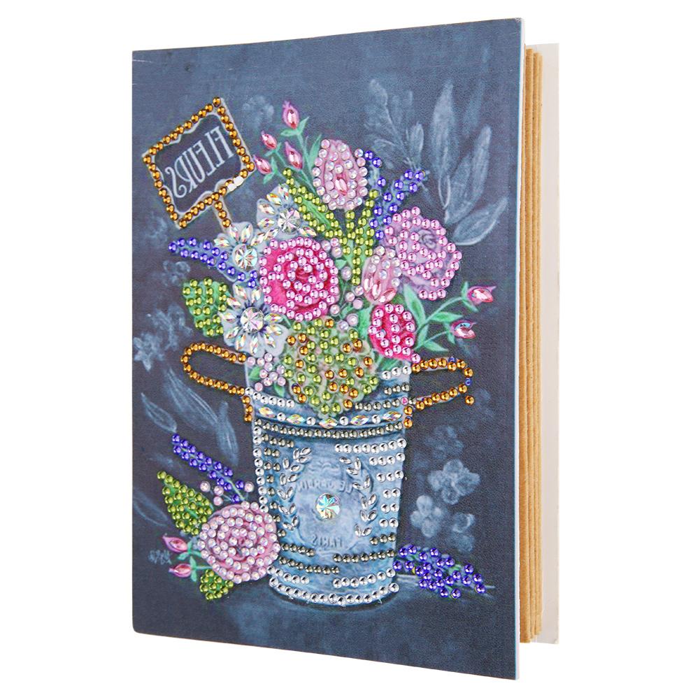 DIY Flower Diamond Painting Kraft Paper Photo Album