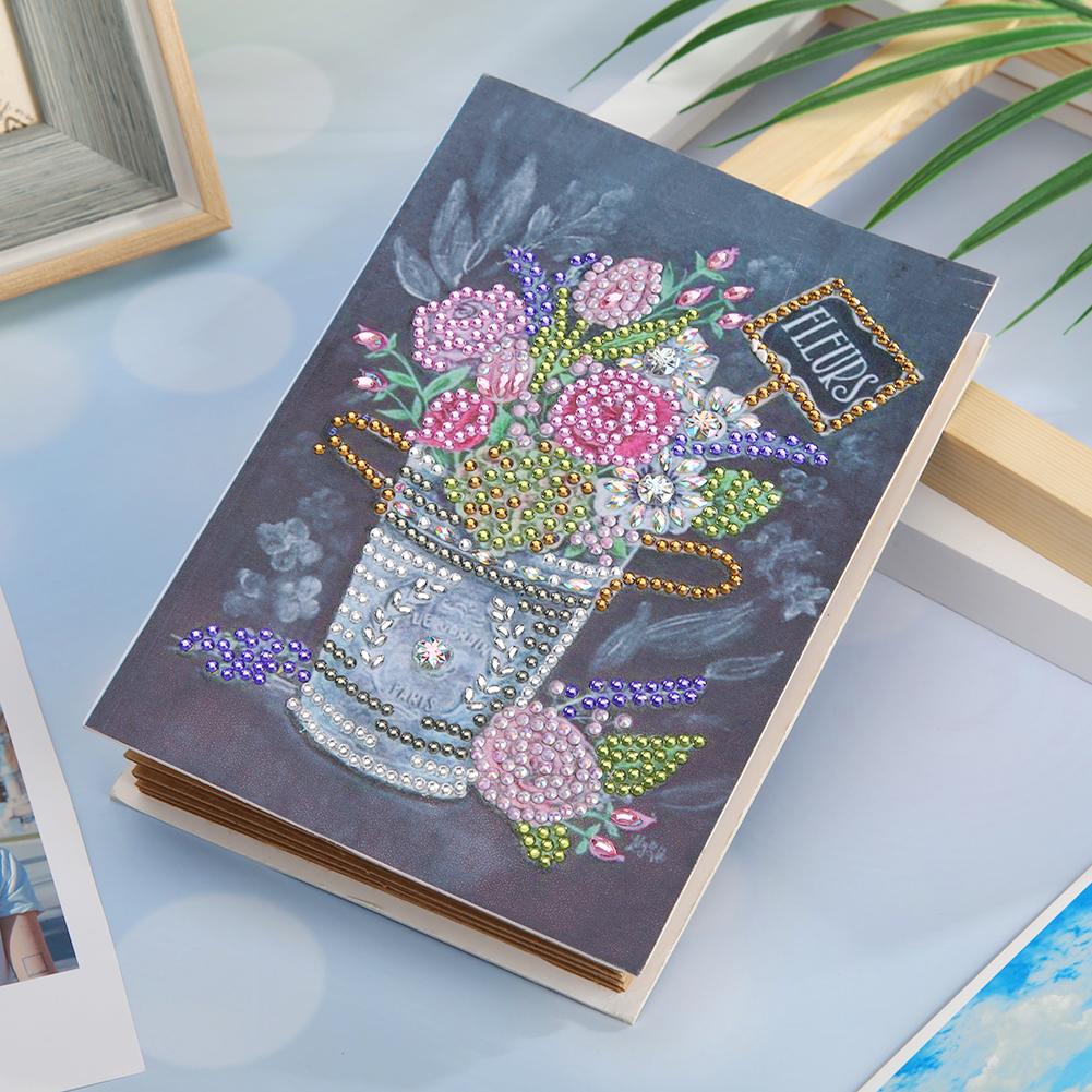 DIY Flower Diamond Painting Kraft Paper Photo Album