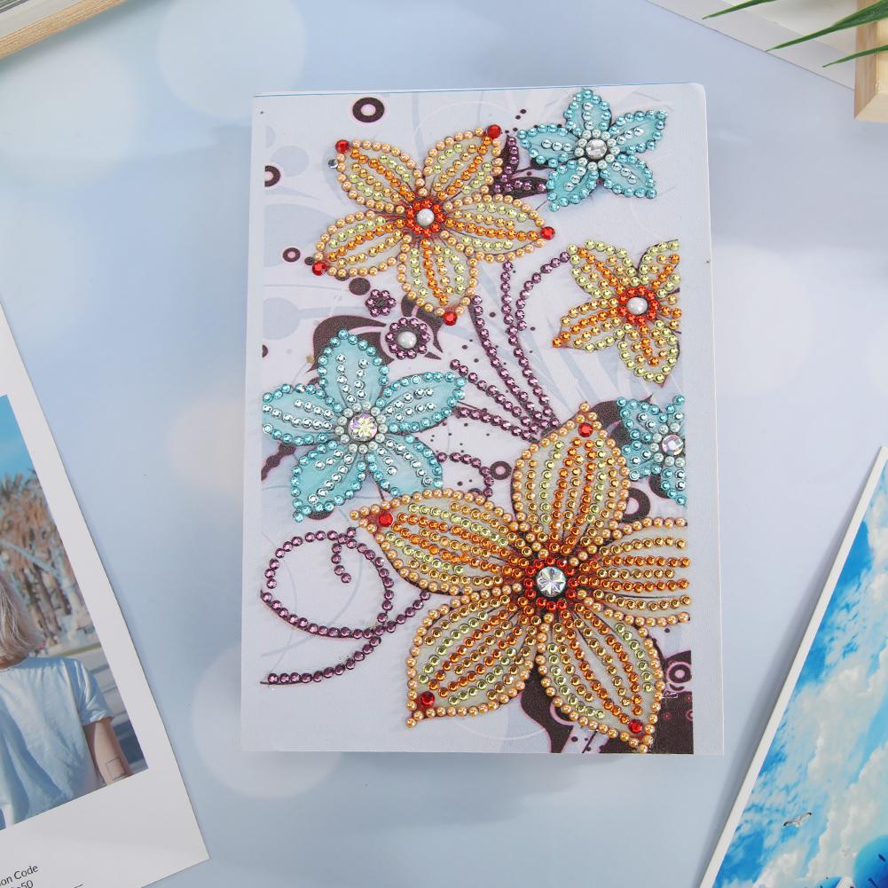 DIY Flower Diamond Painting Kraft Paper Photo Album Picture Postcard Case