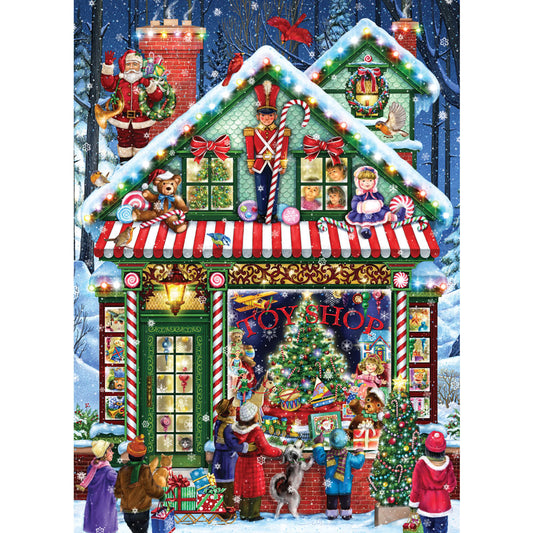 Weihnachtsspielzeugladen | Vollständige runde/quadratische Diamond Painting Kits