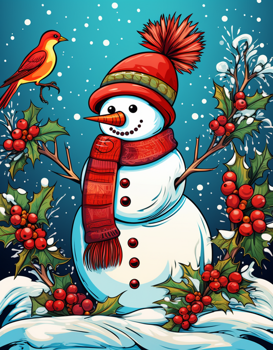 AB  Diamond Painting  |  Snowman