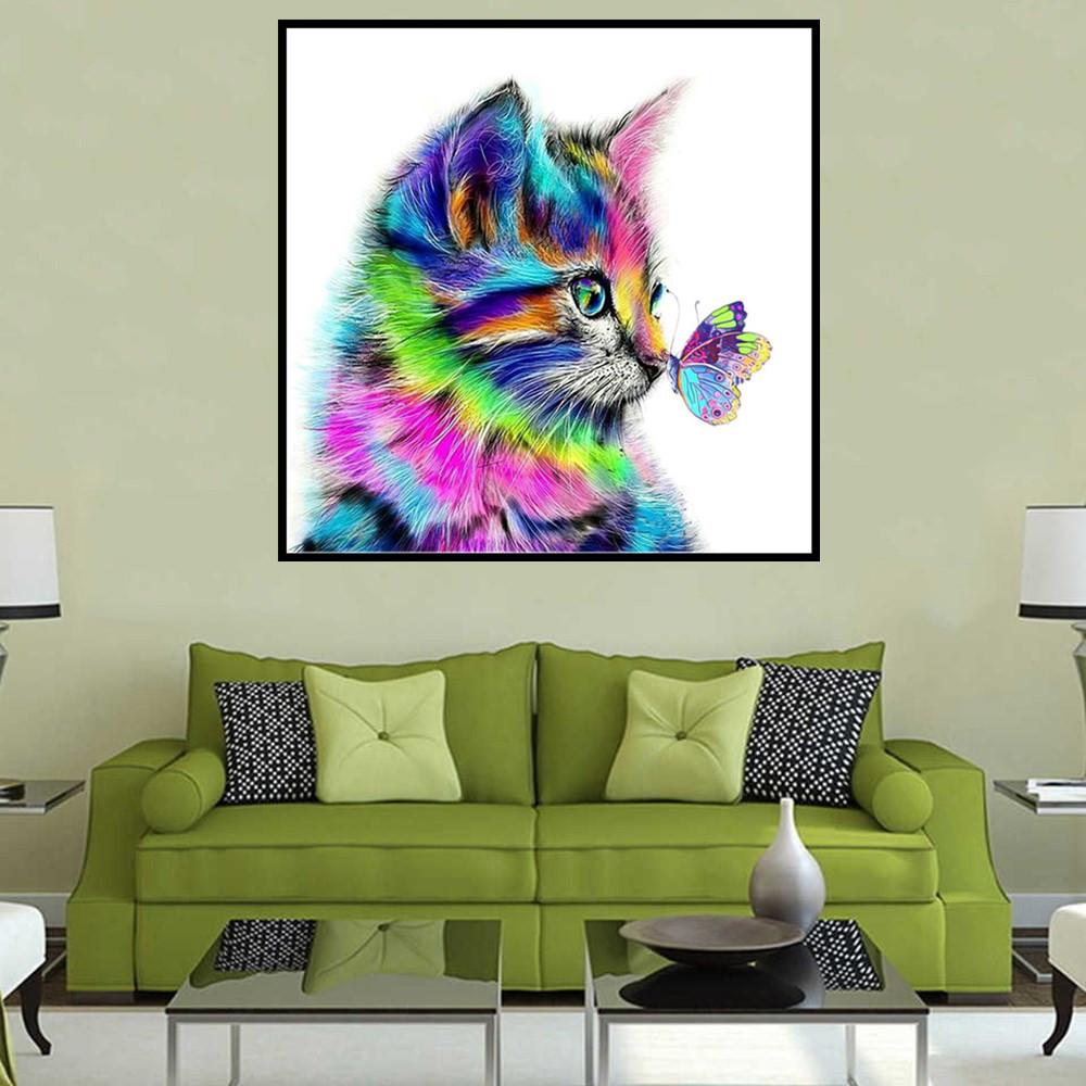 Color cat | Full Round Diamond Painting Kits