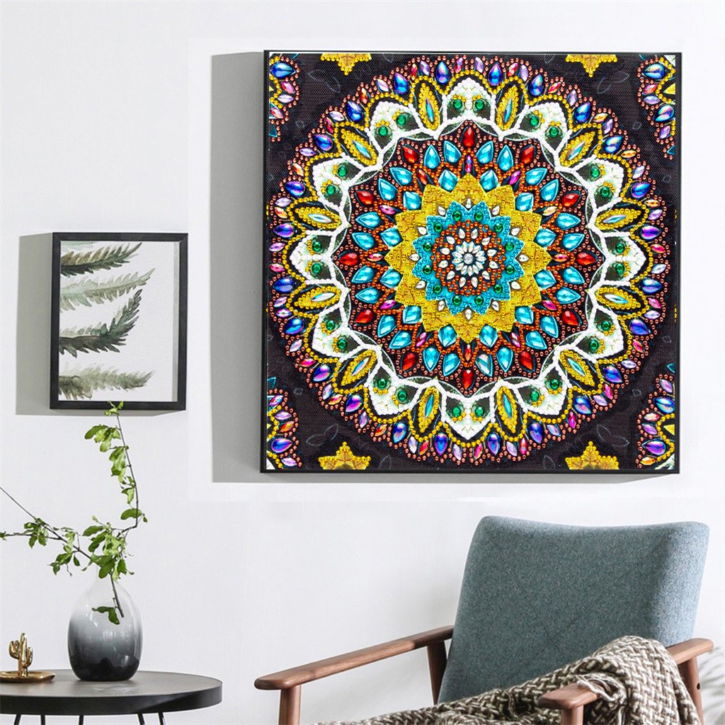 Mandala Flowers | Special Shaped | Crystal Rhinestone Diamond Painting Kits