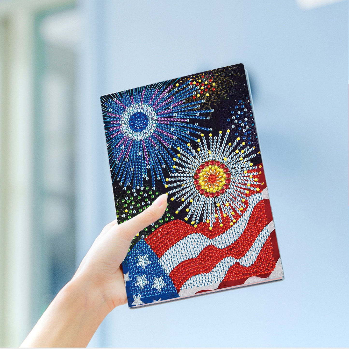 A5 5D Notebook DIY  Special Shape Rhinestone Diary Book | Fireworks