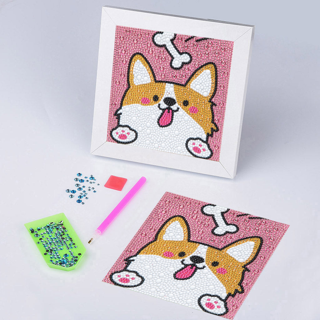 Hund | Crystal Strass Diamond Painting Kits für Kinder