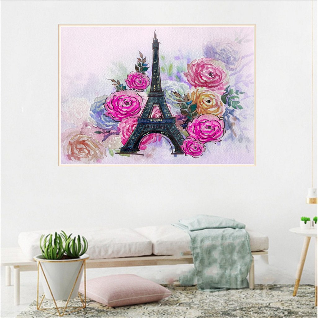 Tour Eiffel | Kits complets de peinture au diamant rond 