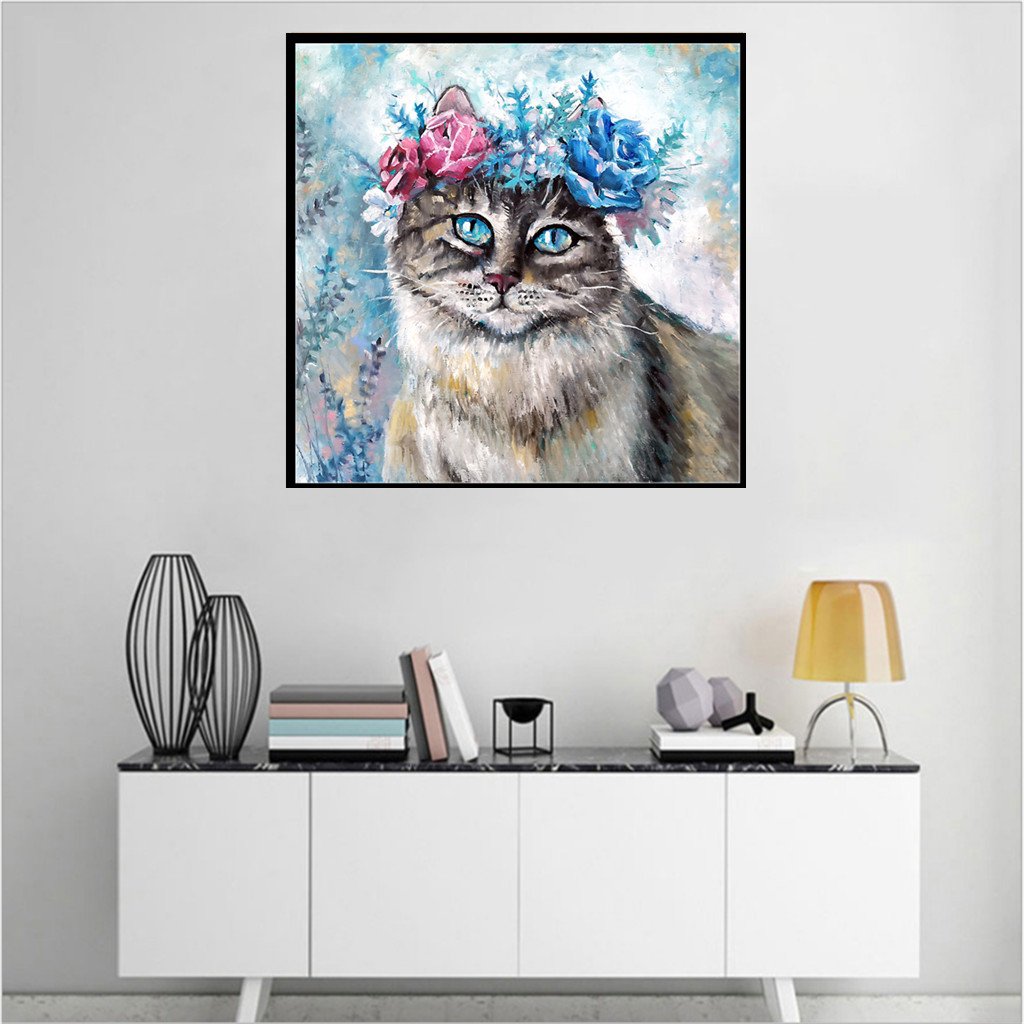 Cat | Full Round Diamond Painting Kits