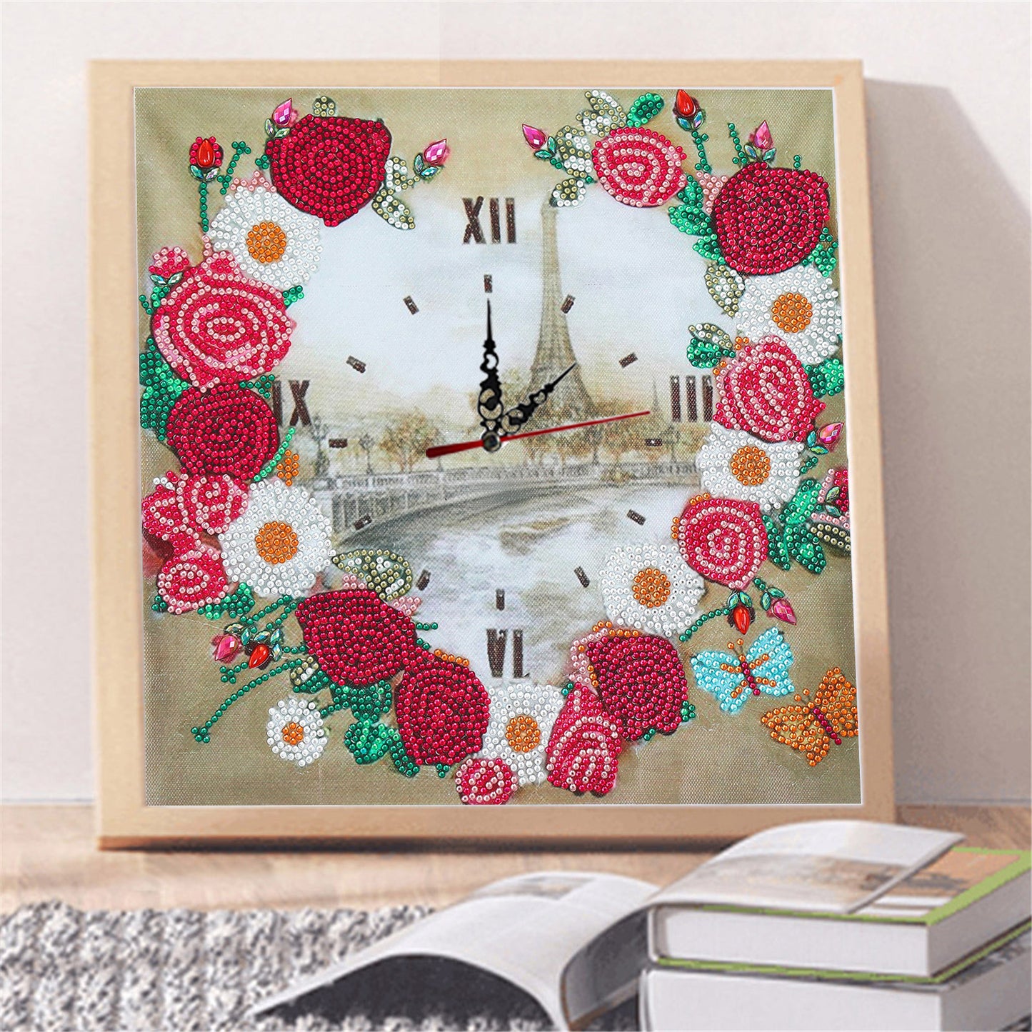 Flower Clock | Special Shaped Diamond Painting Kits