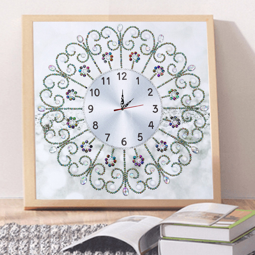 Flower Clock | Special Shaped Diamond Painting Kits