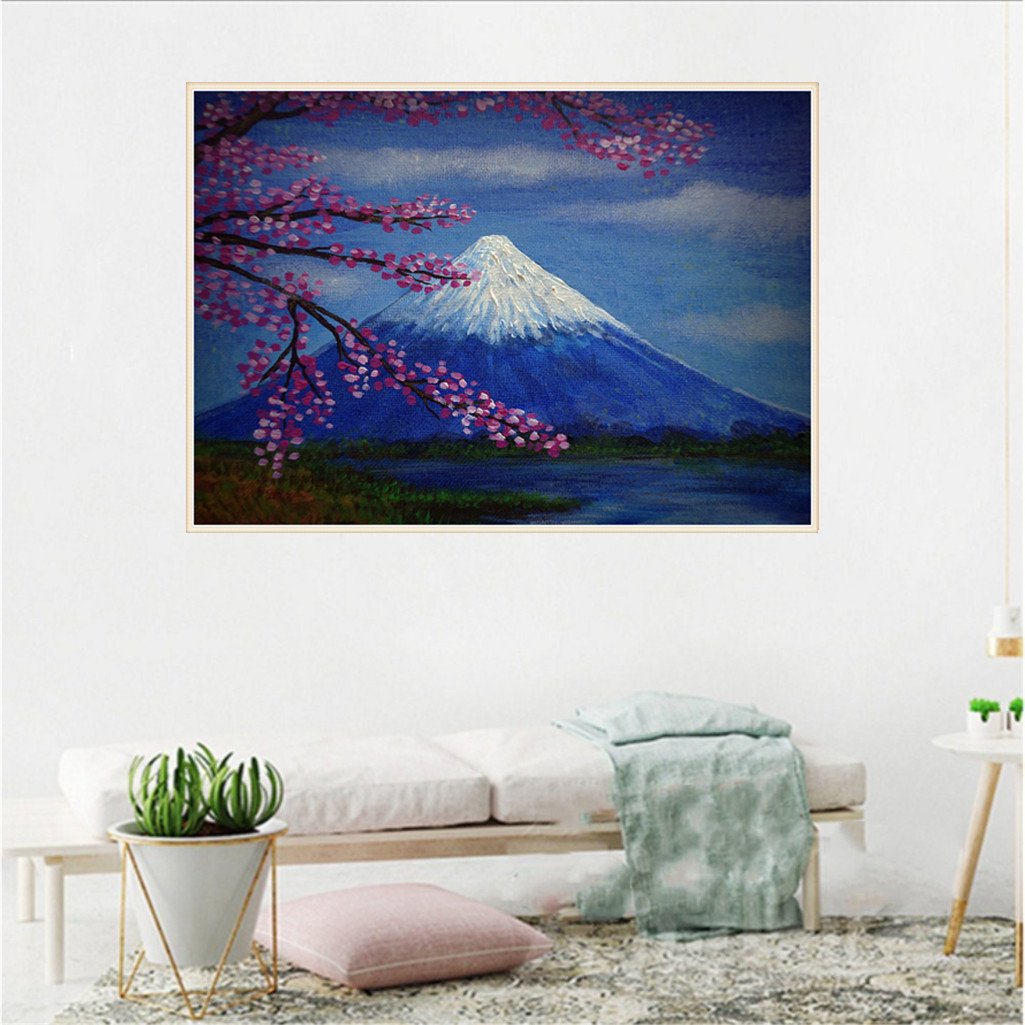 Mont Fuji | Kits complets de peinture au diamant rond 