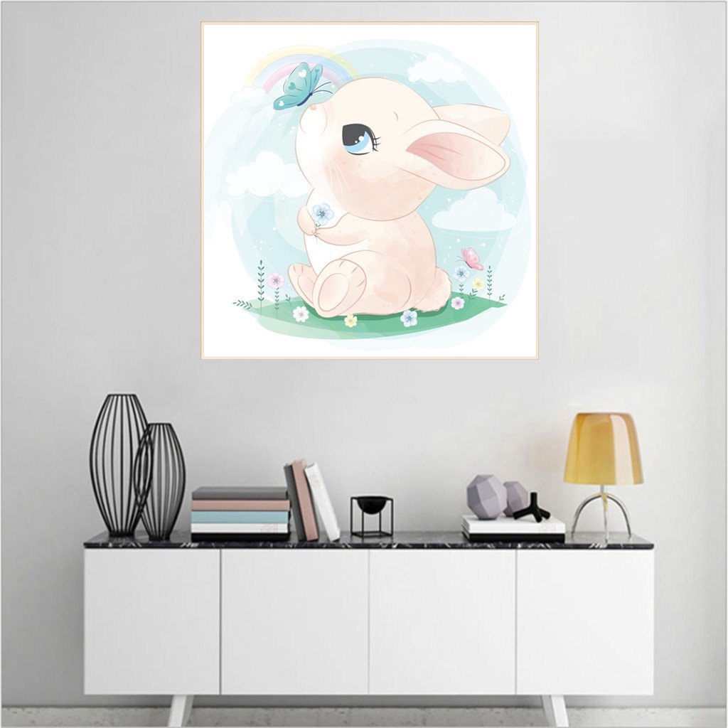 Lapin | Kits complets de peinture au diamant rond