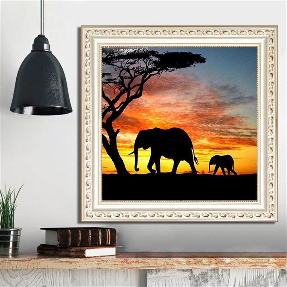 Afrikanischer Elefant | Full Square Diamond Painting Kits