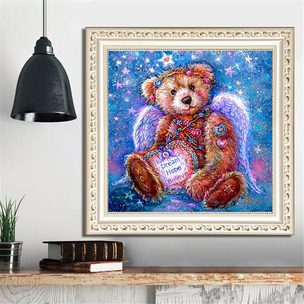 Little bear with wings | Full Square Diamond Painting Kits