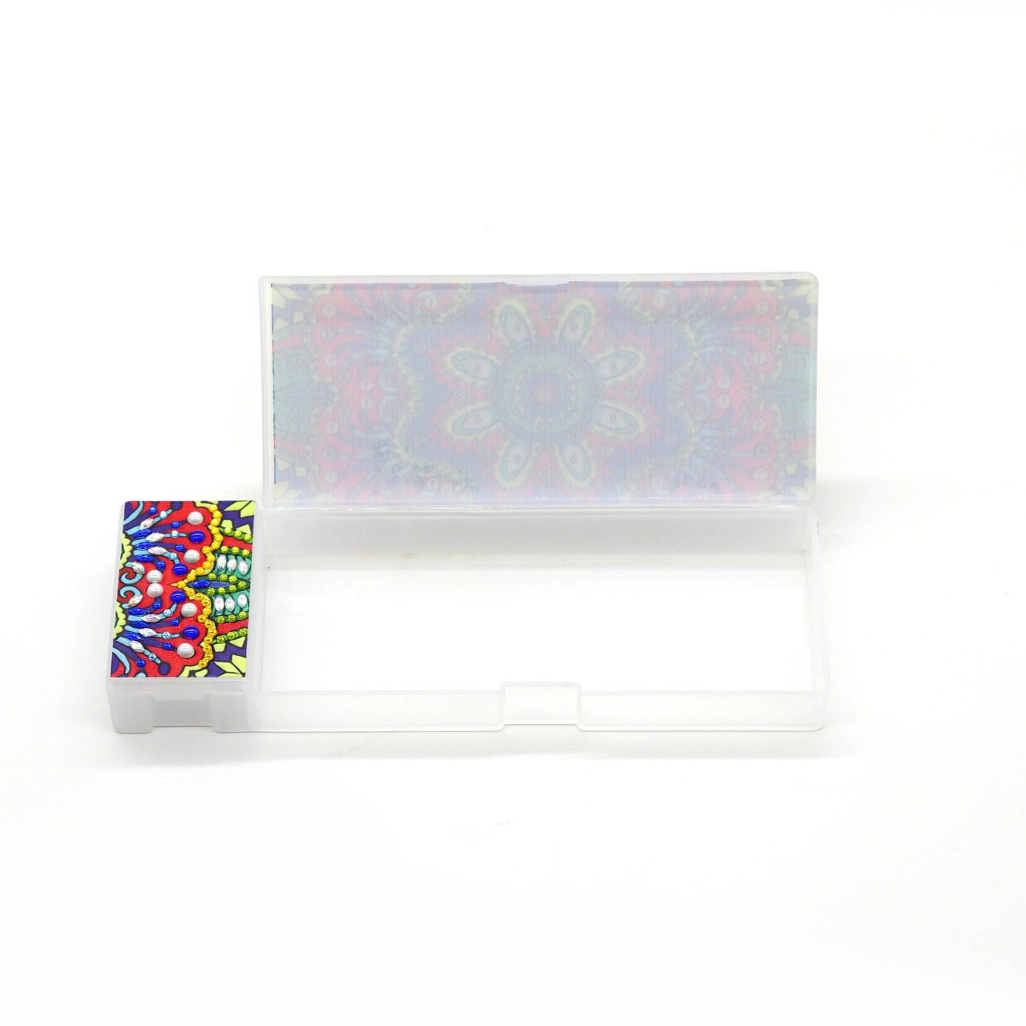 DIY Mandala Shaped Diamond Painting Pencil Box Gift