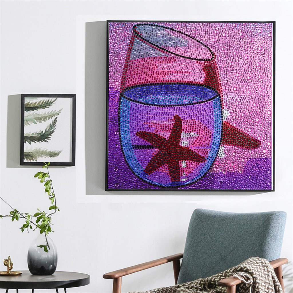 Starfish cup | Crystal Rhinestone Diamond Painting Kits