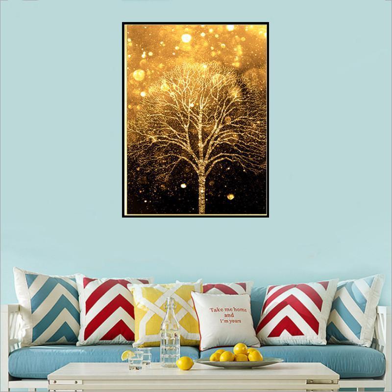 arbre d'or | Kits complets de peinture au diamant rond