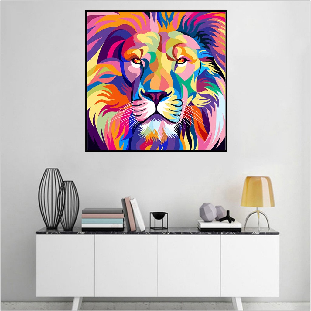 Lion | Full Round Diamond Painting Kits