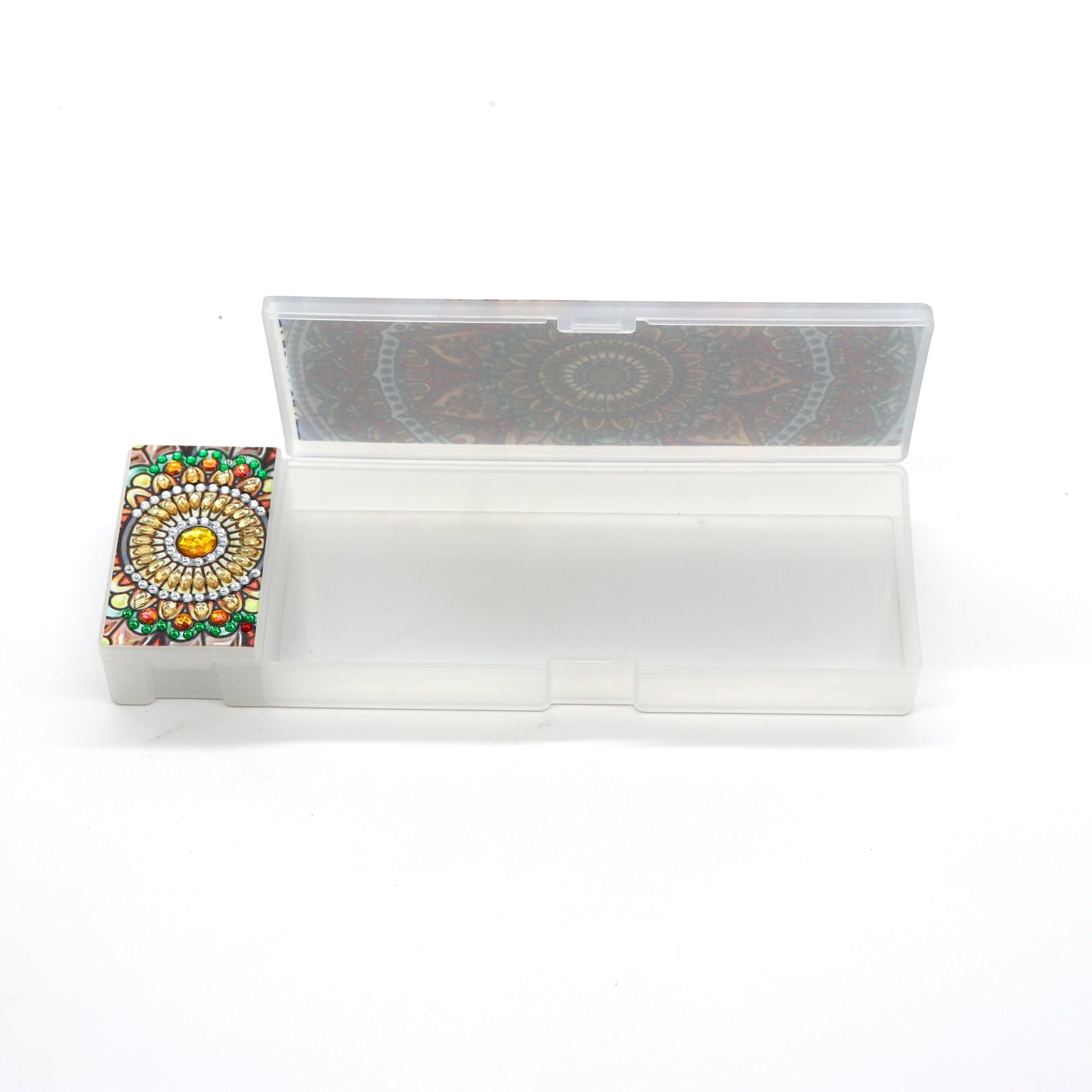 DIY Mandala Shaped Diamond Painting Pencil Box Geschenk 