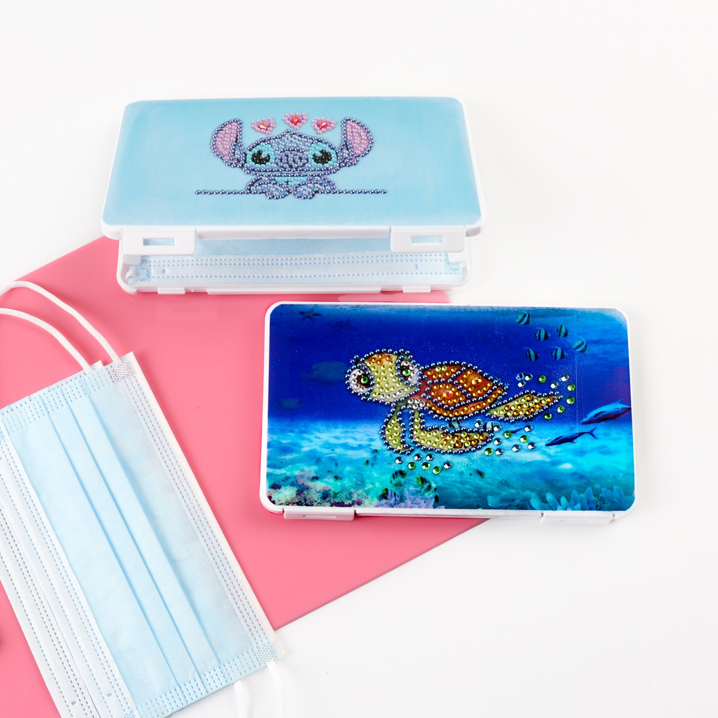 DIY Diamond Painting Mask Storage Organizer Box | Sea Turtle