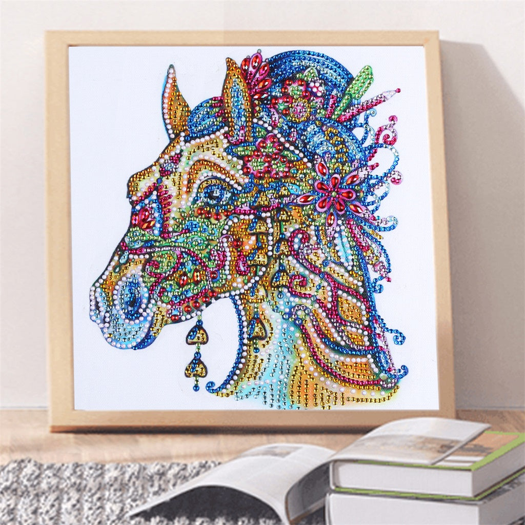 Horse  | Crystal Rhinestone  | Full Round Diamond Painting Kits