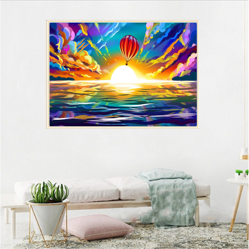 hot air balloon | Full Round Diamond Painting Kits