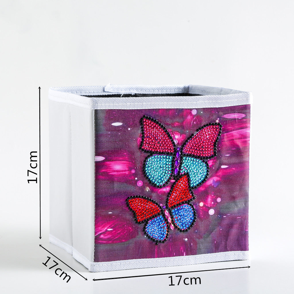 DIY Special Shaped Diamond Painting Butterfly Cloth Home Storage Box
