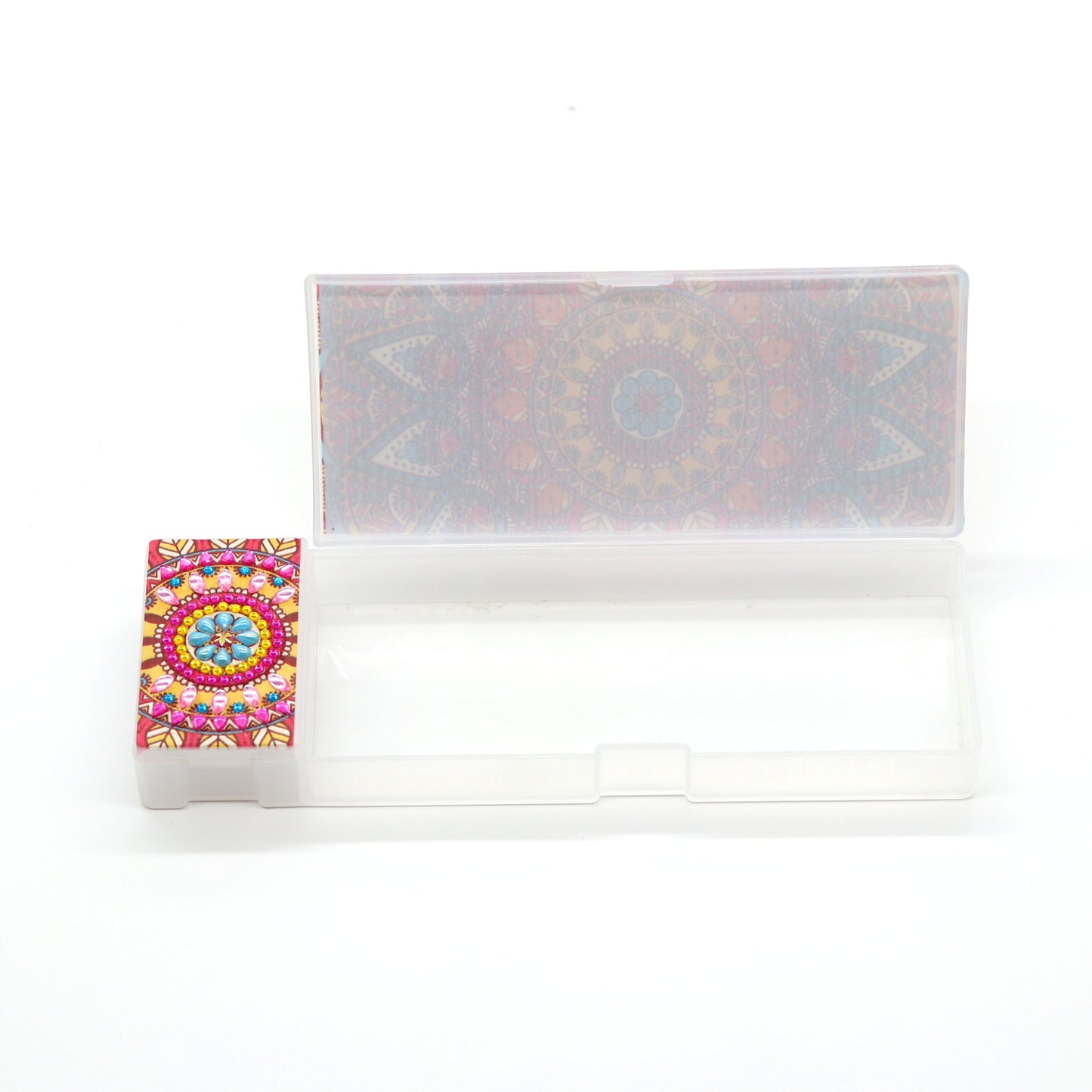 DIY Mandala Shaped Diamond Painting Pencil Box Gift