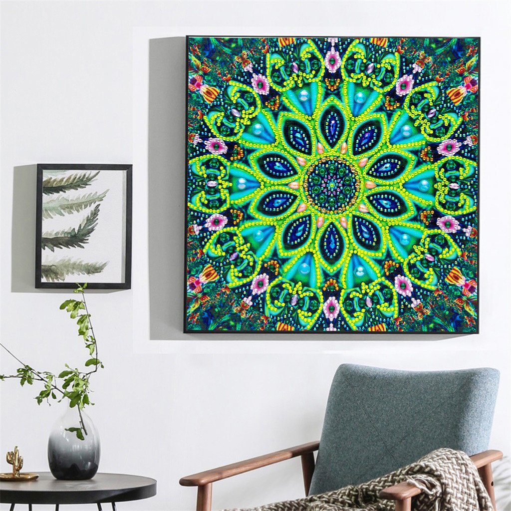 Mandala Flowers | Special Shaped | Crystal Rhinestone Diamond Painting Kits