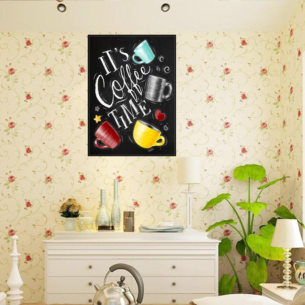 C'est l'heure du café | Kits complets de peinture au diamant rond 