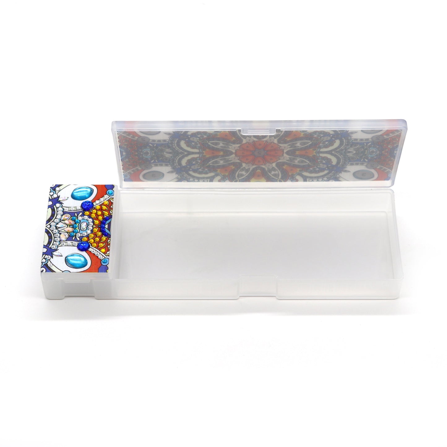 DIY Mandala Shaped Diamond Painting Pencil Box Gift