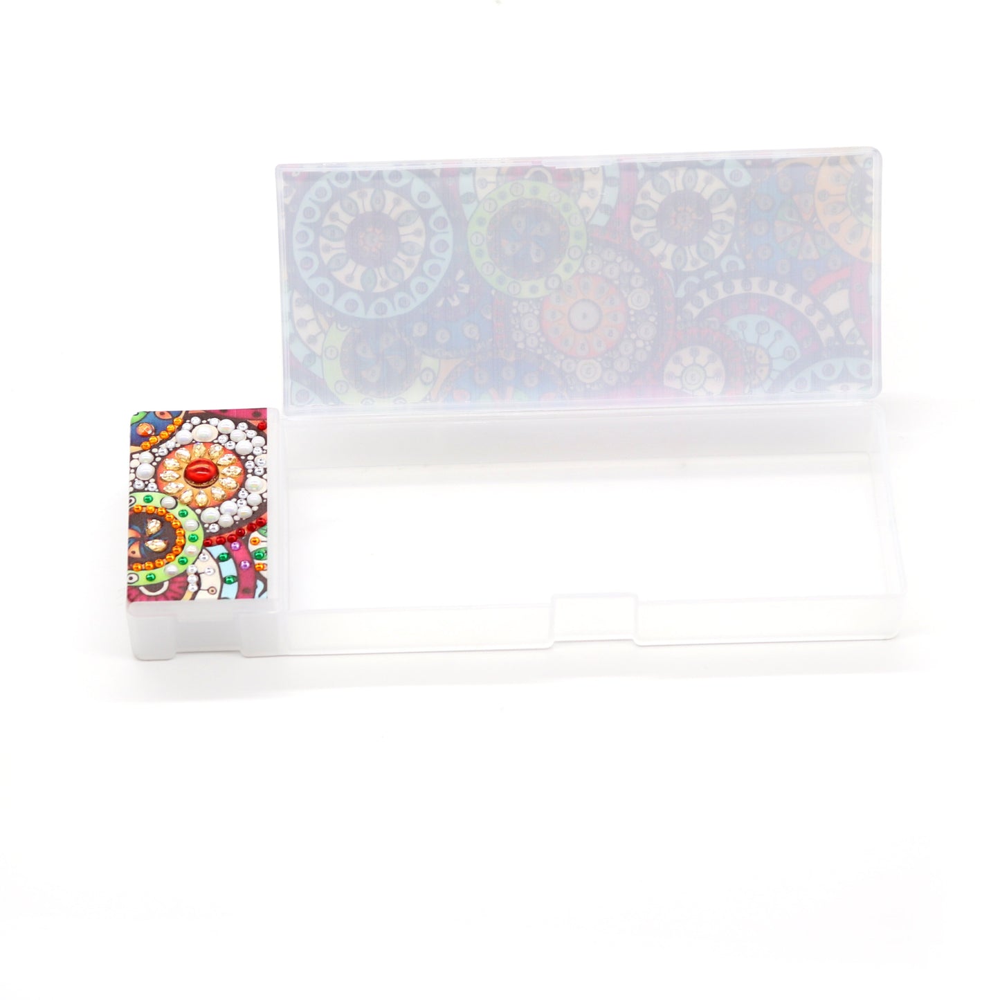 DIY Mandala Shaped Diamond Painting Pencil Box Gift