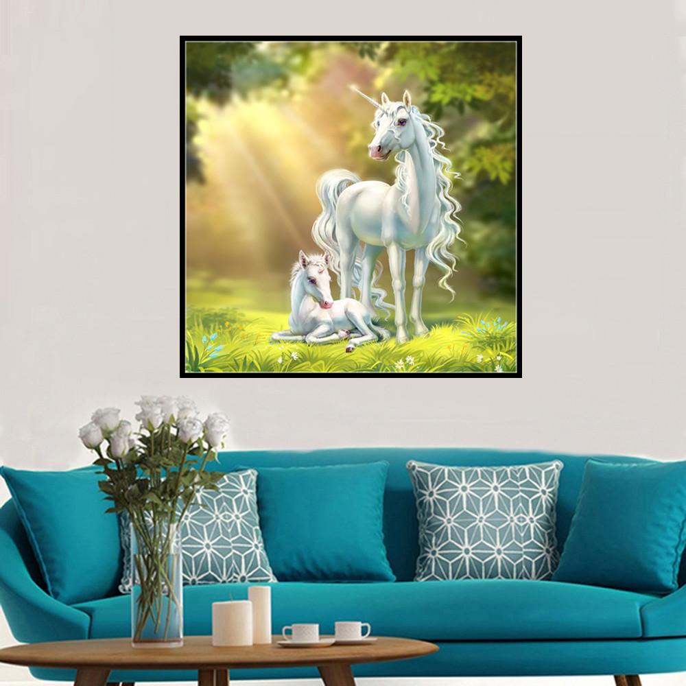 licorne | Kits complets de peinture au diamant rond 